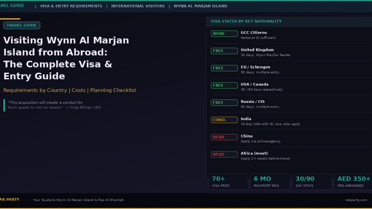Visiting Wynn Al Marjan Island from Abroad: The Complete Visa, Entry, and Travel Planning Guide for International Visitors